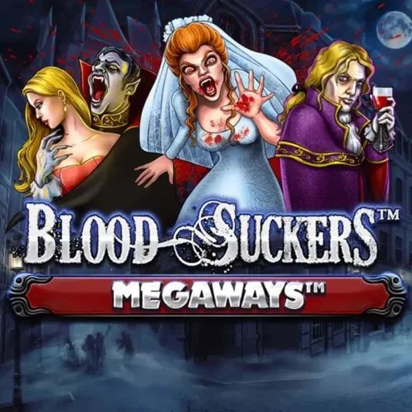 Blood Suckers Megaways slot logo by Red Tiger Gaming at WinRolla Casino
