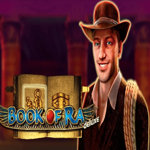 Try Book of Ra Deluxe slot by Novomatic on winrollacasino.eu – logo image