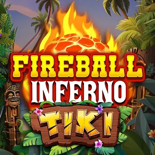 Slots logo of Fireball Inferno Tiki from NetEnt at WinRolla Casino