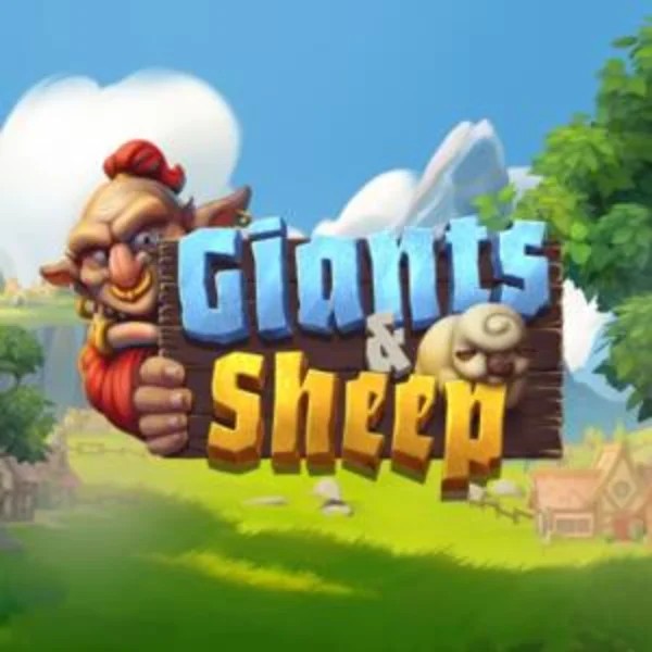 Slots logo of Giants and Sheep from Relax Gaming at WinRolla Casino