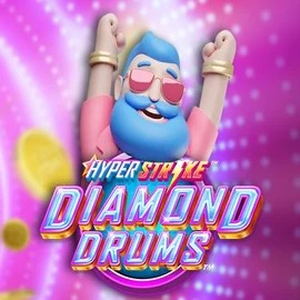 Hyper Strike Diamond Drums logo – Slots by Gameburger Studios at WinRolla Casino