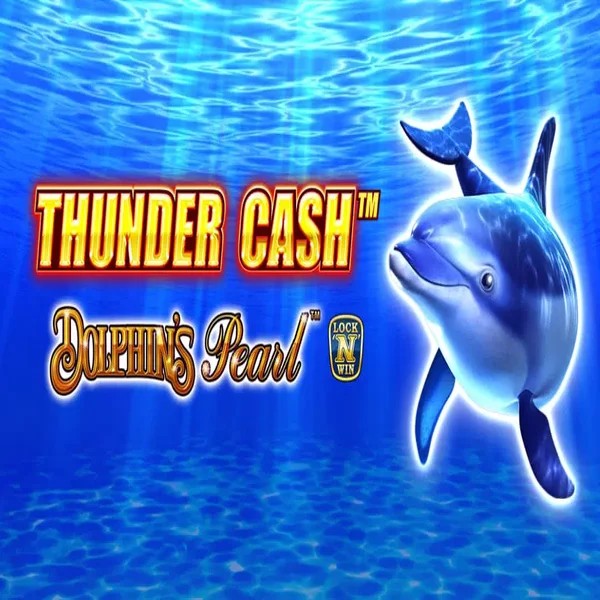 Thunder Cash Dolphins Pearl online game logo by Novomatic on winrollacasino.eu